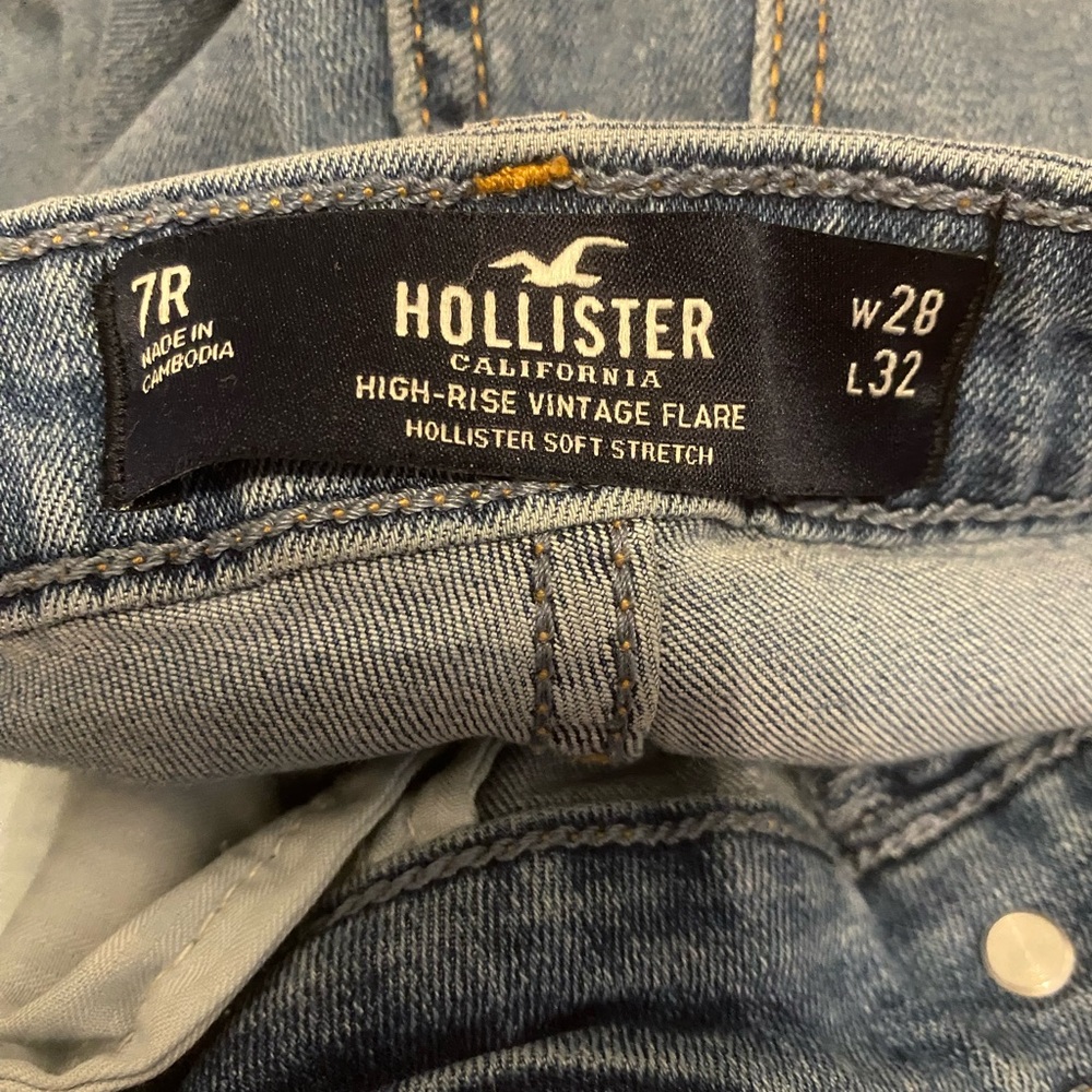 Flare blue jeans
